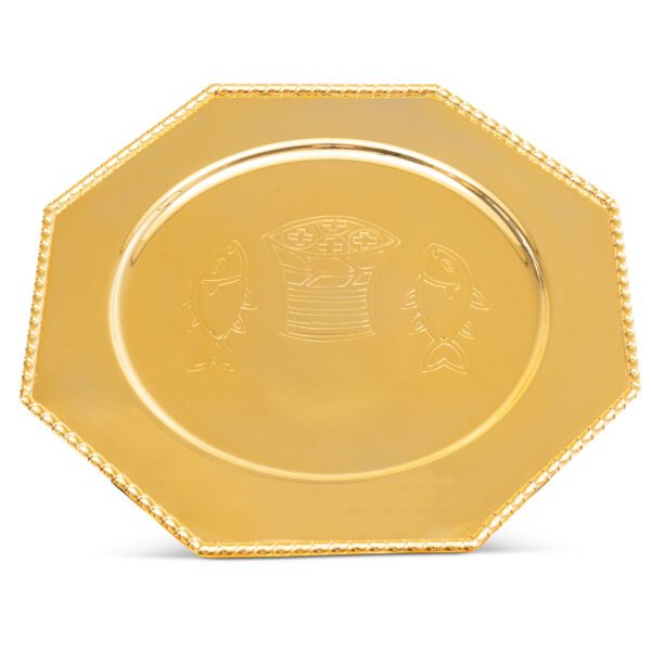patena ottagonale in oro